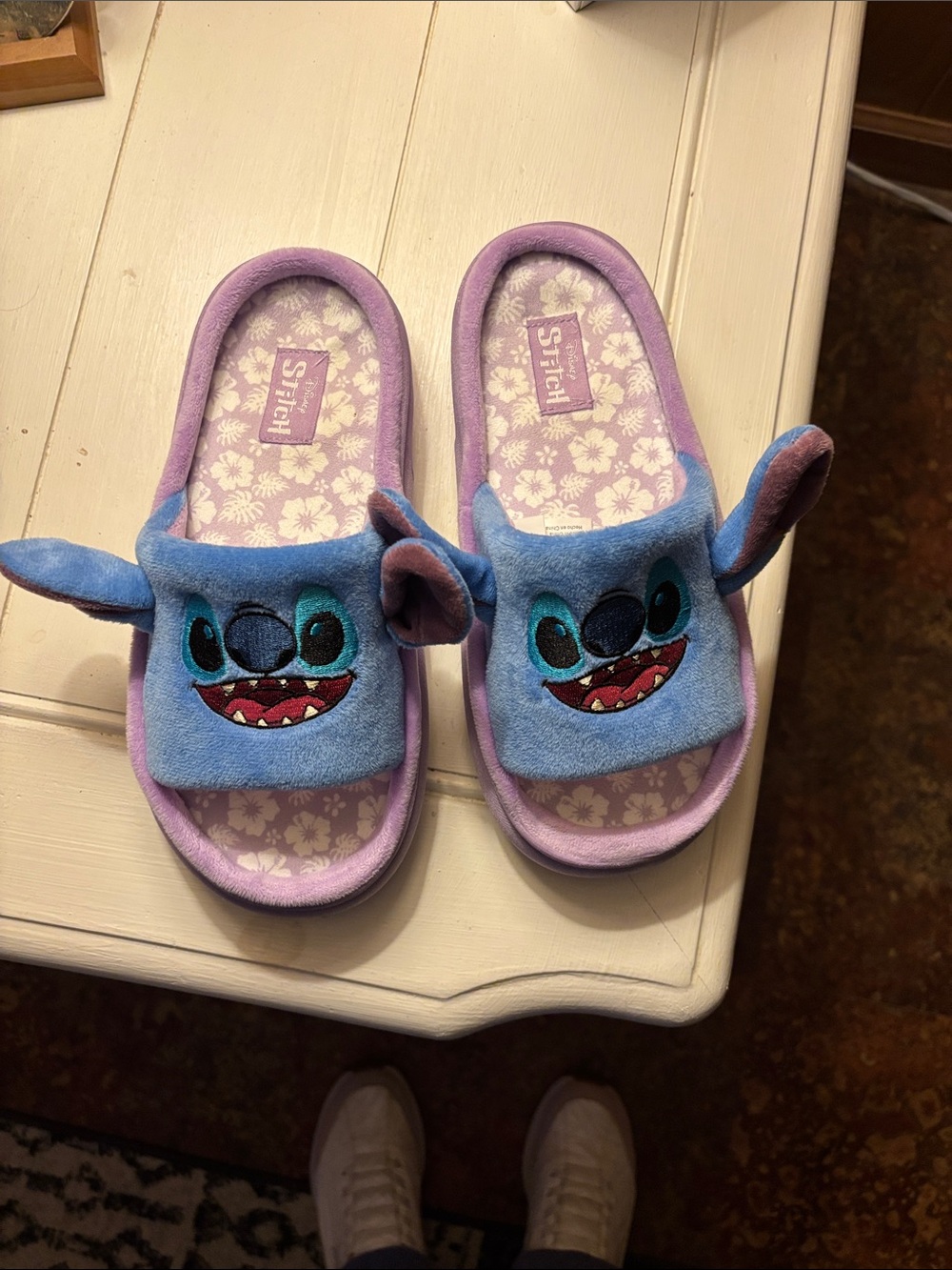 Women’s Blue & Purple Character Slide Slippers
